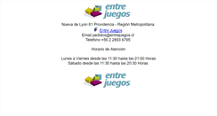Desktop Screenshot of entrejuegos.cl